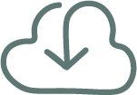 icono nube de descarga